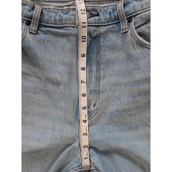 Abercrombie & Fitch Flare Jeans Womens 31/12R Light Wash High Rise Vintage Y2K - Picture 10 of 16